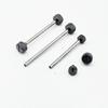 50 Stück Robuste Stahlfederstangen-Set 4,0 mm 5,0 mm Strukturierte Oberflächen für Schmuckreparatur