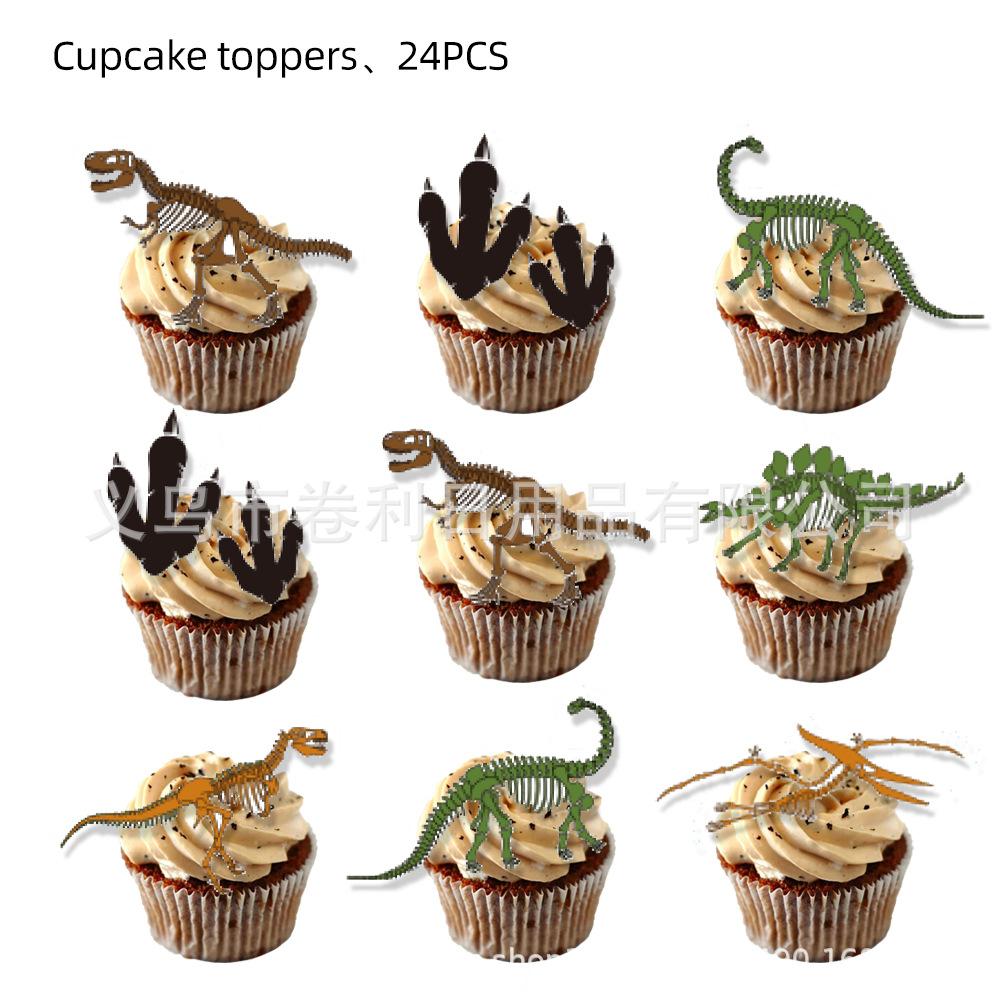 Dinosaur Fossils Archaeology Themed Birthday Party Paper Plates Paper Cups Paper Tissue Tableware Decorative Kits Supplies