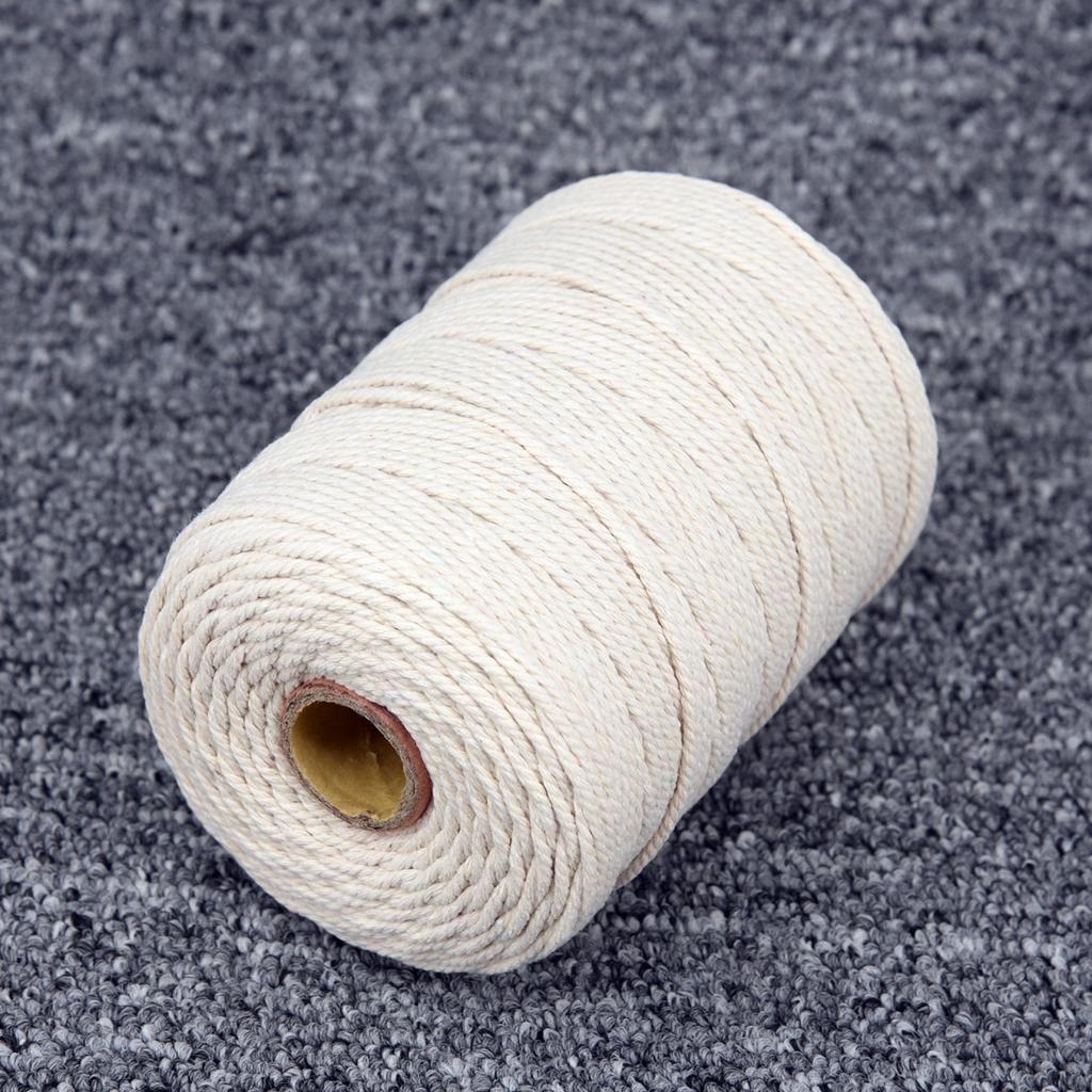 Sale~Natural Beige Cotton Twisted Rope Craft Macrame Artisan String High Quality