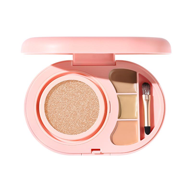 Yuli Yula Soft Focus Waterproof 3-Color Concealer Cushion: Non-Caking, Breathable, Long-Lasting Makeup with Contouring.