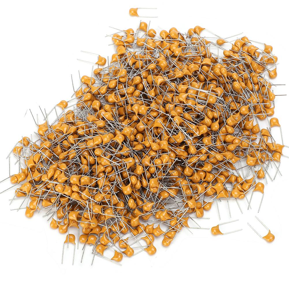 1000Pcs Ceramic Capacitor InLine Monolithic 4.7UF Pin Pitch 5.08MM DC50V Deviation 10%