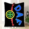 DAF Logo T-Shirt - Officially Licensed ProductBlanket Flannel Throw Blanket for Sofa, Bed, Travel, Camping, Office, Couch, Chair, And Bed Gi