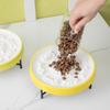 Pet Ceramic Slow Food Bowls and Plates, High-footed Dog Food Bowls, Food Bowls, Anti-choking Cats, Puppies, Small and Medium-sized Dogs and Dog Produc