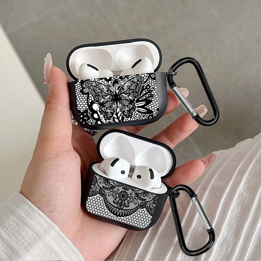 Kopfhörer Hüllen Abdeckung Case Für Airpods 2 Pro2 3 Pro3 Pro 4 1 Design Sinn Schwarze Spitze