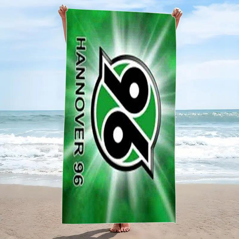 Hannover 96 Logo Print Beach Towel, Large Soft Quick Dry Towel for Beach Camping Swimming