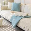 Retro Affordable Luxury High-Grade Embroidered Sofa Cushion Four Seasons Universal High-Grade Non-Slip Leather Sofa Towel Covers Cushion