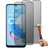 2 Pieces Tempered Glass Anti-spy for Realme C20 Screen Protector