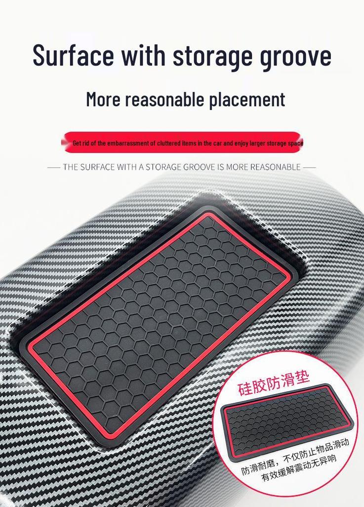 Carbon Fiber Armrest Cover for 16-21 Dodge Challenger/Charger
