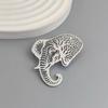 Stainless Steel Elephant Brooch & Cufflinks Set