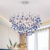 Creative Tree Branch Chandelier for Bedroom Girl Room Decoration Hanging Lamp Lovely Cute Pink Blue Pendant Lighting Fixture
