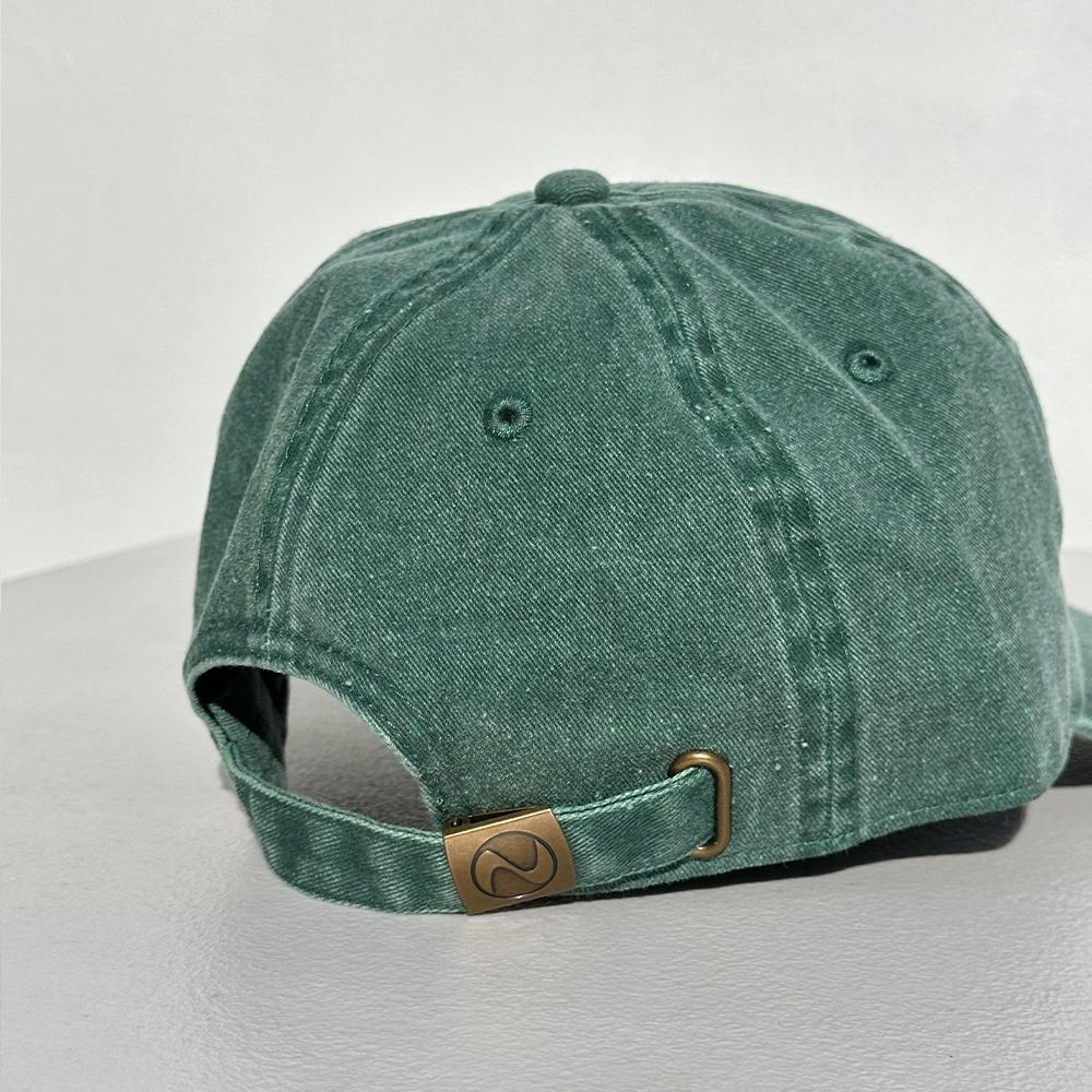 Nyuhaeteun Vintage Washed Ball Cap (Green)
