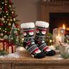 Women's Fleece-Lined Christmas Stockings: Winter Floor & Sleep Socks