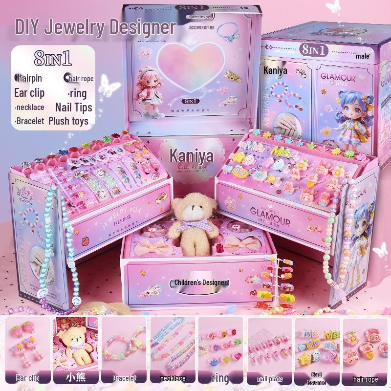 JINGRUIXIANG Набор для изготовления украшений из бусин своими руками для детей