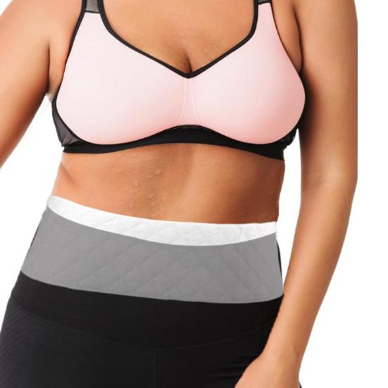 Bra Liner Reusable Washable Under-Breast Sweat Absorber Pads Women Odor Control Cotton Breast Pad Moisture Wicking Boob Insert Lining