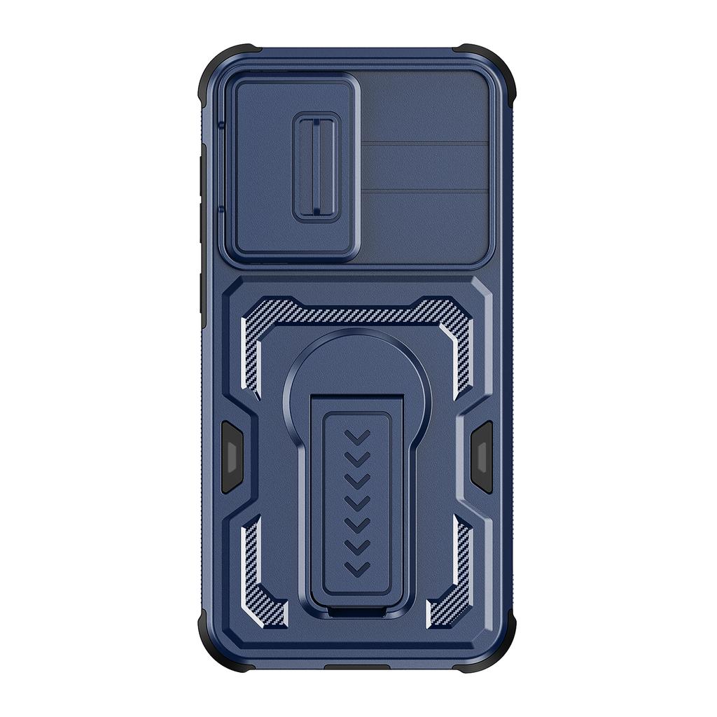 For Samsung Galaxy A36 5G/A56 5G Case Slide Lens Shield PC+TPU Kickstand Phone Cover