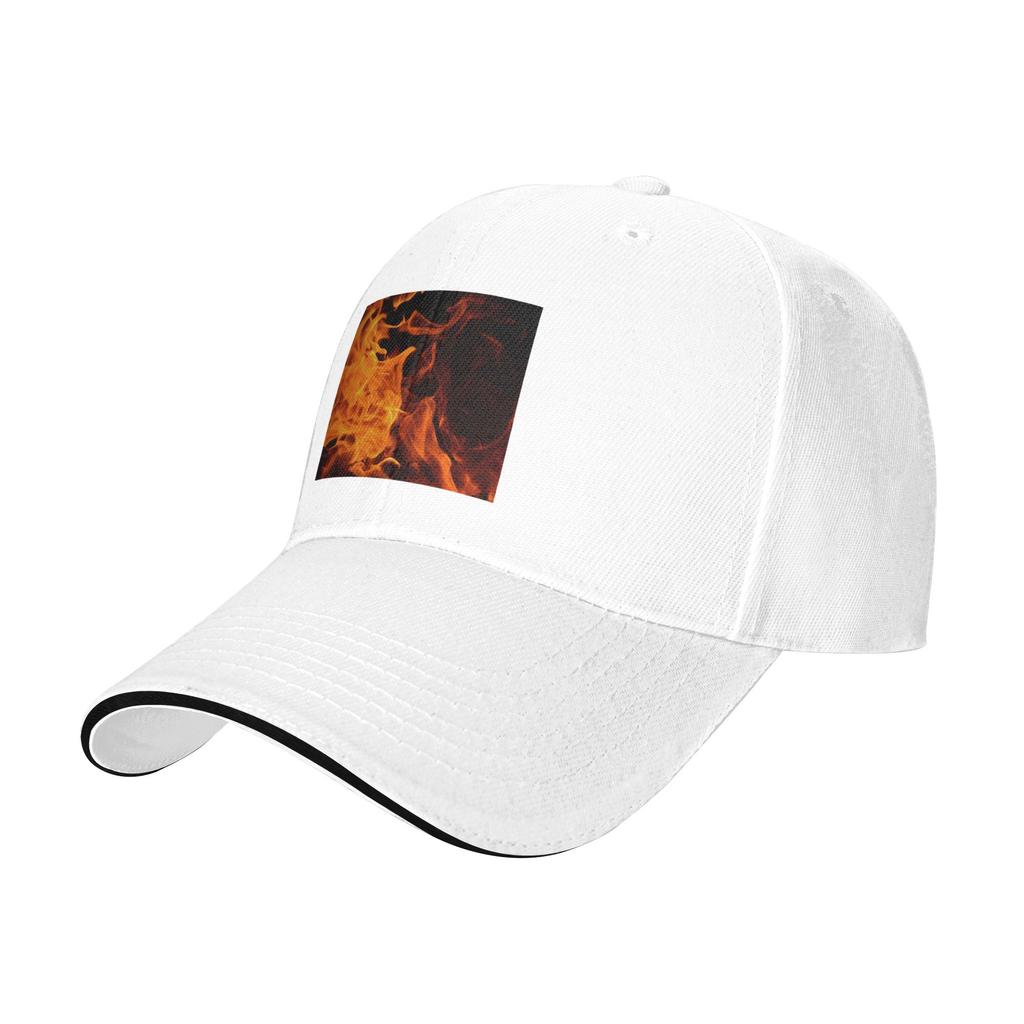 Burning Fire With Sparks Cap Fashion Casual Baseball Caps Adjustable Hat Hip Hop Summer Unisex Baseball Hats Customizable