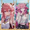 Game Character Yae Miko Towel Towel beach towel, quick drying absorbent bath towel for Swim,Gym,Camping,Outdoor hot