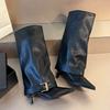 Women's Tall Boots Fashion 2025 European and American New Outward-worn Pointed Toe Long-thigh Boots