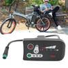 LED-Power-Display-Panel für Elektrofahrrad, Modifikations-Display-Meter mit wasserdichtem 5-Pin-Stecker für 22,2 mm Lenker, 48V