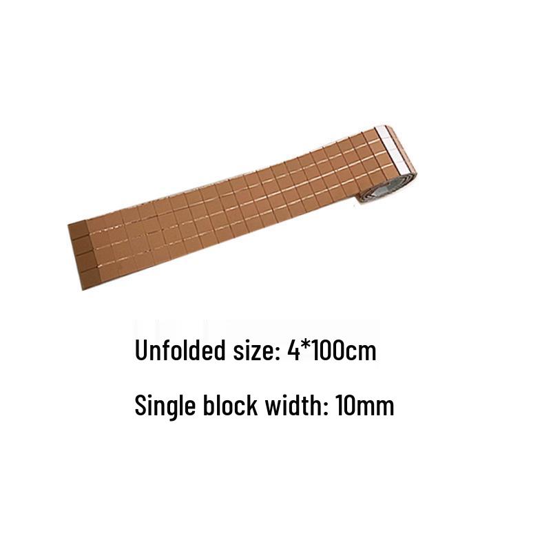 Self-Adhesive Waterproof Mosaic Mirror Frame Sticker for Bathroom Decor