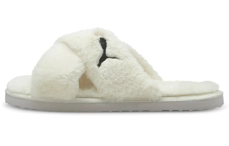 PUMA Fluff X Strap Slide Whisper White Women s 384936-02 37