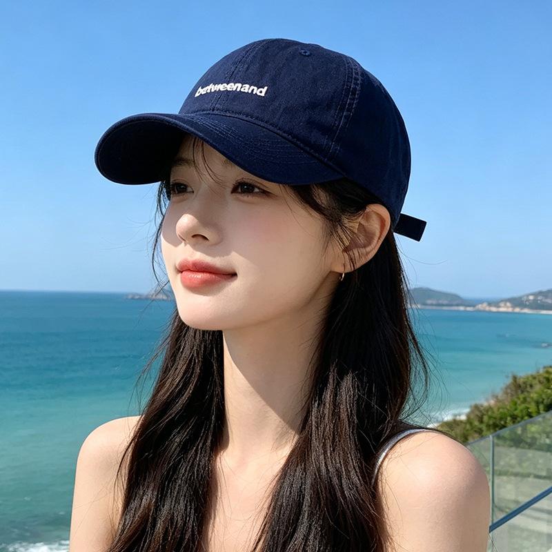 Casual embroidery simple baseball cap children spring and summer multi-color college sunshade cap men