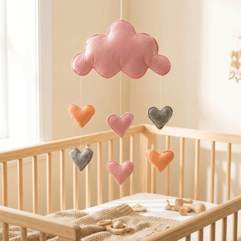 Heart/Star Design Nursery Room Pendant Nordic Style Wall Hanging Pendant Cloud Pendant Home Decor