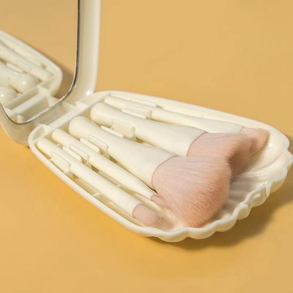 Acrylic Makeup Brush with Storage Shell Makeup Brus Storage Set Makeup Brushes