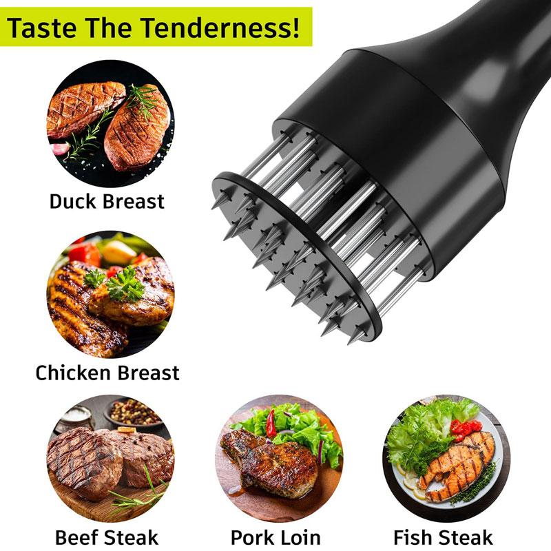 Stainless Steel Meat Tenderizer Steak Pork Chop Meat Hammer