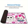 Large Multi-Size Non-Slip Rubber Base Halloween,Pink,Horror Characters Mouse Pad,Stitched Edges Keyboard Desk Mat for School,Office