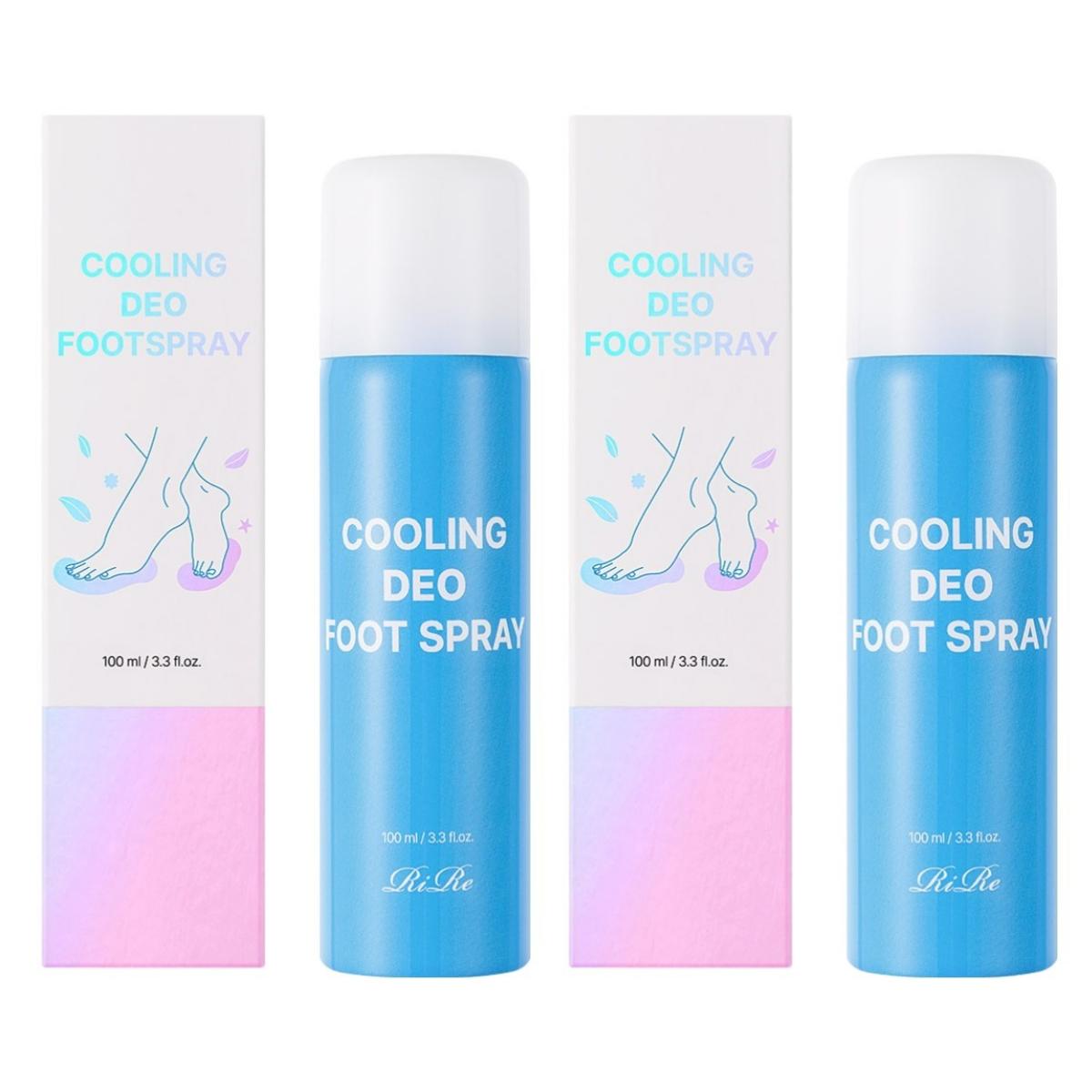 

RiRe Cooling Deo Foot Spray Odor Neutralizer & Refreshing Mist, 100ml (Pack of 2)