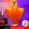 Ghost Halloween Decor Waterproof Halloween Glowing Hanging Ghost Door Decor Halloween Garden Home Decor
