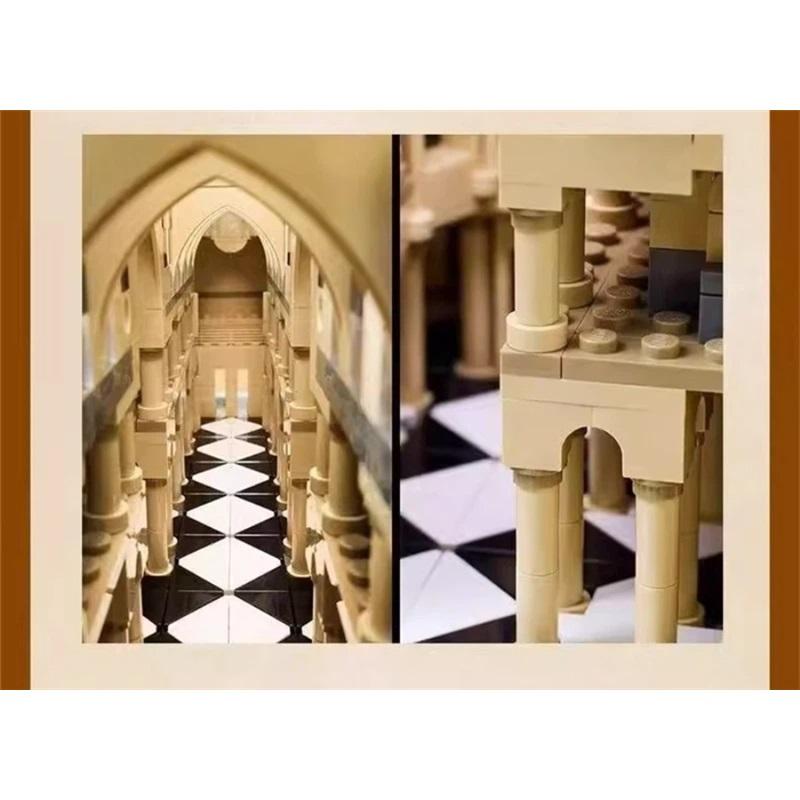 21061 Notre Dame De Paris Building Block Building Street Scene Series Adult Difficult Assembly Building Block Toys