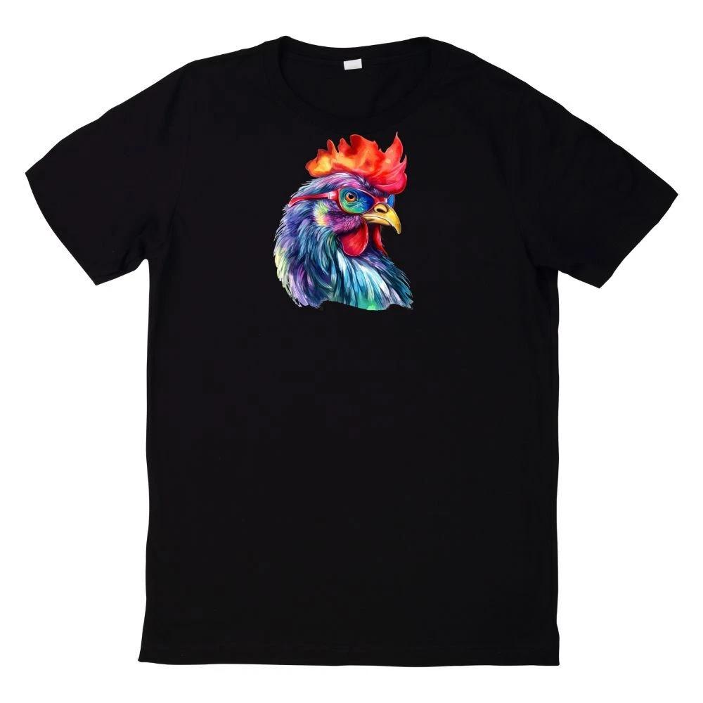 T-Shirt Aquarell cooles Huhn Motiv XXXL