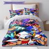 Saint Seiya Pattern Bedding Quilt Set Quilt Cover Pillowcase Home Decoration Gift (1 * Duvet Cover + 2 * Pillowcase, Without Core)