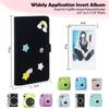 Easy Hood DIY Album for Fujifilm INSTAX MINI Instant Cameras, Black Felt, Holds 96 Photos, Includes Colored Star Stickers