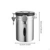 Coffee Bean Container with Valve Long-Lasting Canister Scoop Handy