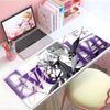 Game Futuristic Zzenless Zone Zero Mouse Pad Large Thick Desk Pad Stitched Edges Gaming Mouse Mat For Pc