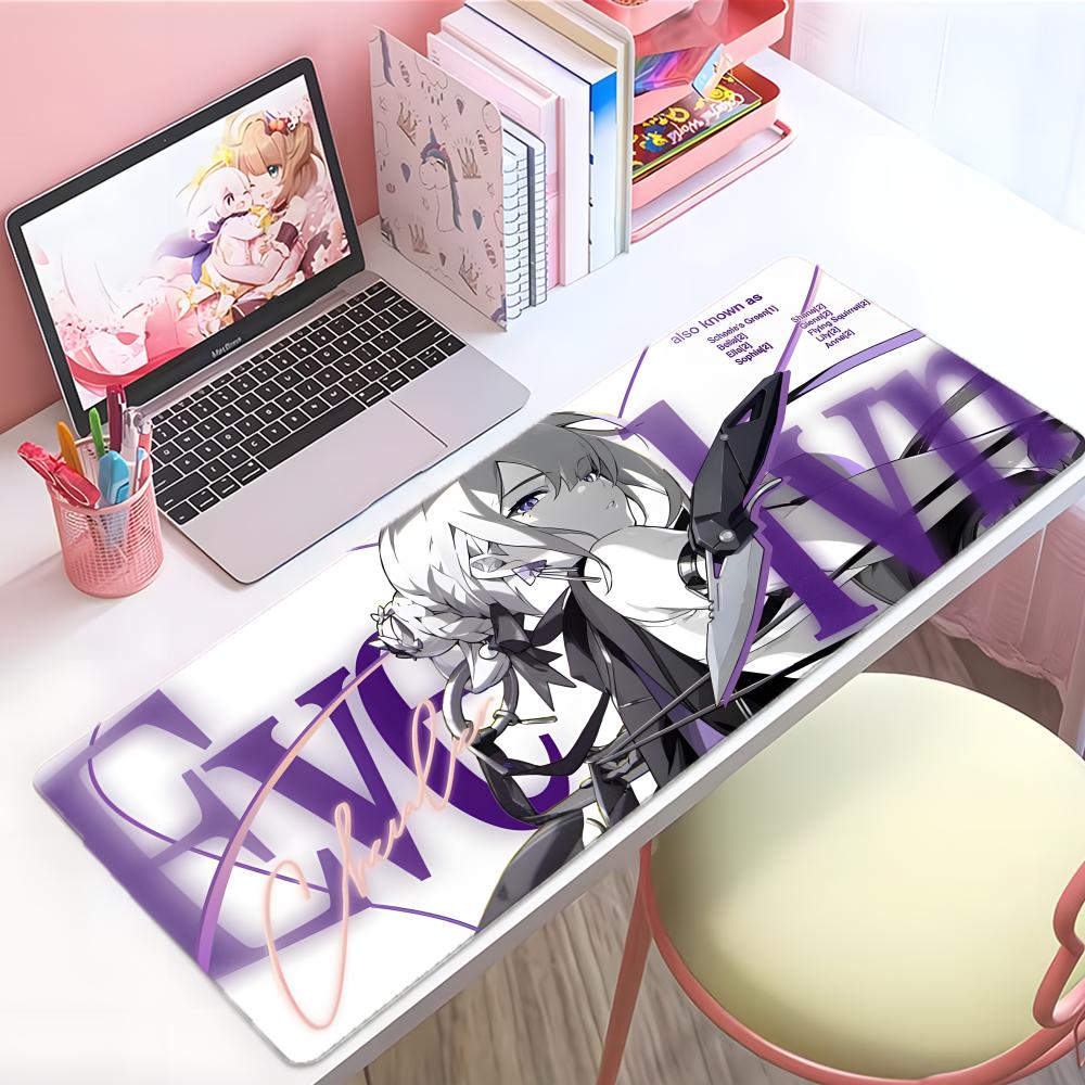 Game Futuristic Zzenless Zone Zero Mouse Pad Large Thick Desk Pad Stitched Edges Gaming Mouse Mat For Pc