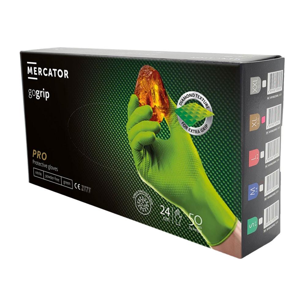 Mercator Gogrip Green Nitrile Gloves 50 Pcs