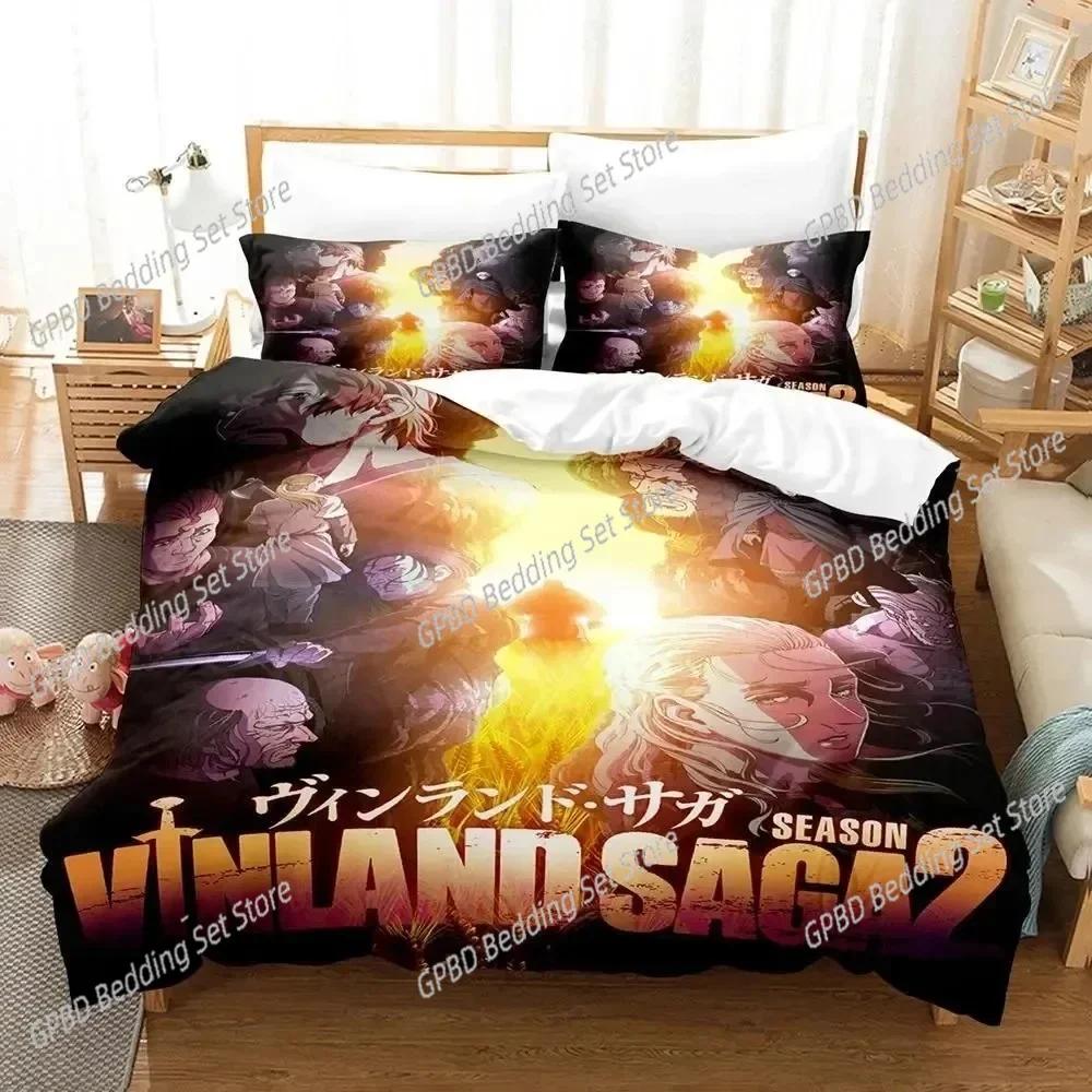 Comforter Anime Vinland Saga Bedding Set For Bedroom Soft Modern S Comefortable Kids And