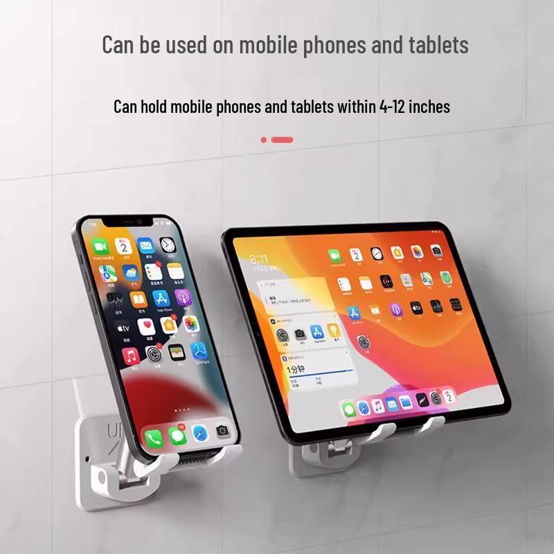 Retractable Wall Mount Holder for Mobile Phones and Tablets