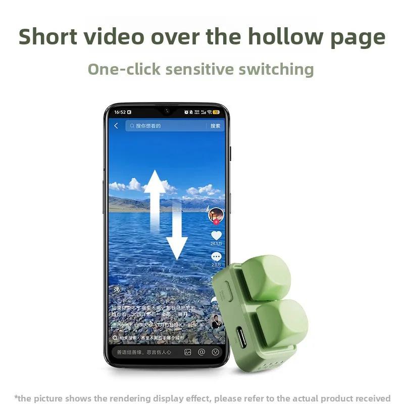 Free2 Mini Klávesnice Dvouklávesový E-book Ovladač Stránek Bluetooth RGB Hot Swap Vlastní Přenosná Klávesnice pro Tablet/telefon/čtečku