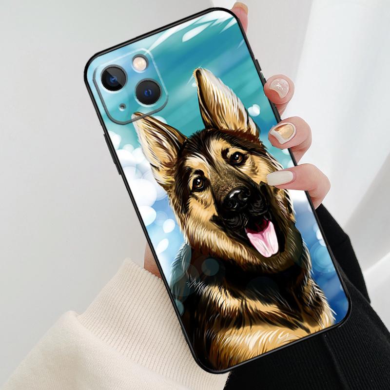 German Shepherd Dog Phone Case For iPhone 17 Pro Max 16 15 11 13 12 14 Pro Max mini 15 16 Plus 16e 17 Air Cover