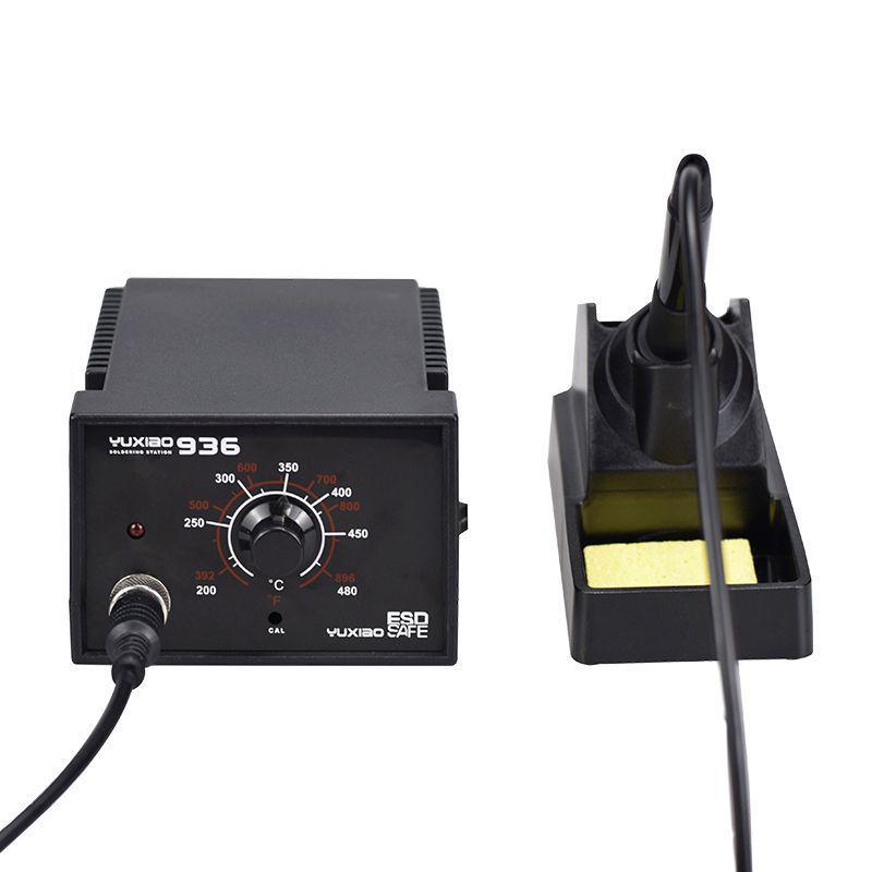 936 Temperature-Controlled 60W Lead-Free Soldering Station - Adjustable Industrial Grade Iron for Household and Repair Welding.