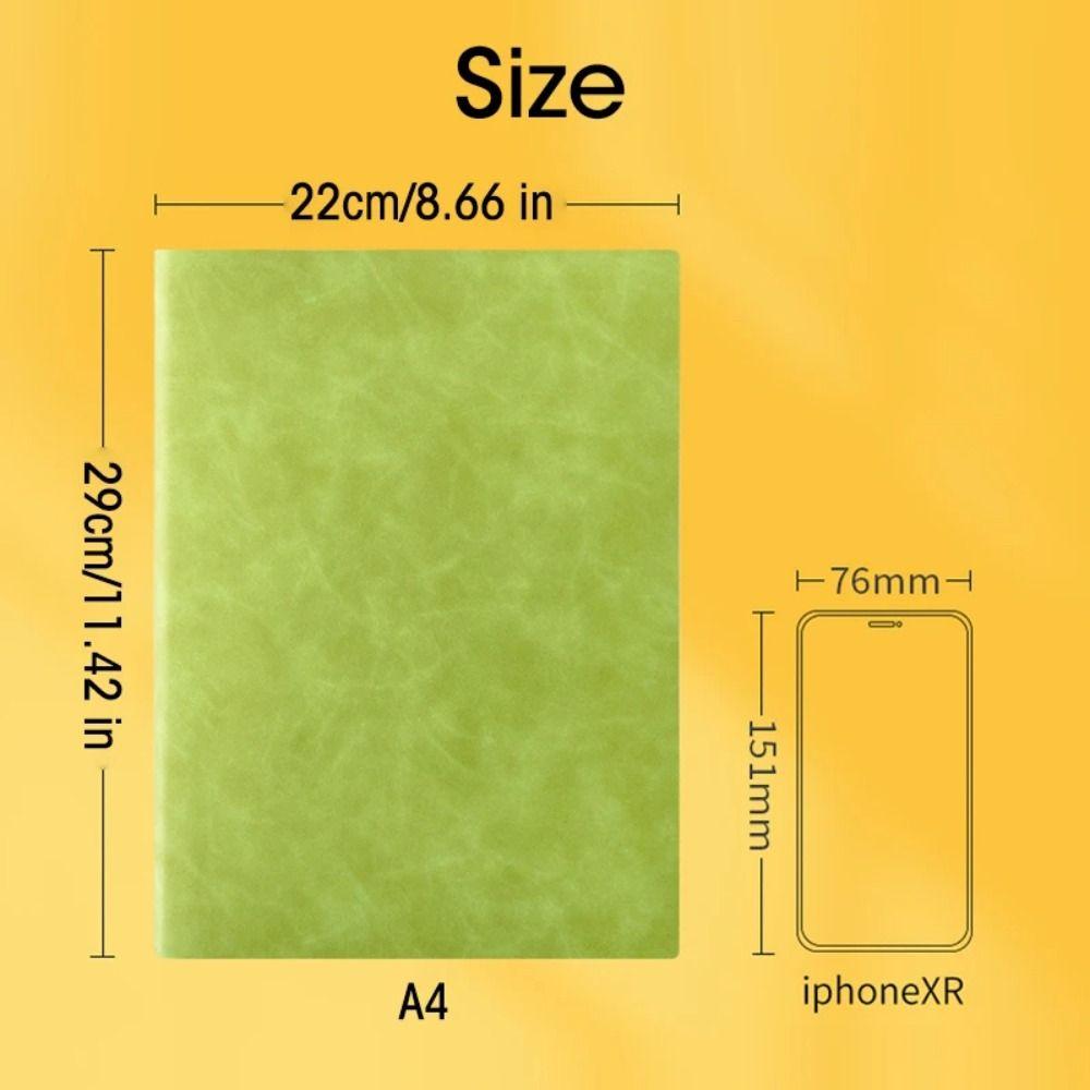 200 Pages Large Notebook Line/Blank A4 Office Notebook A4 Thick Notebook  Diary