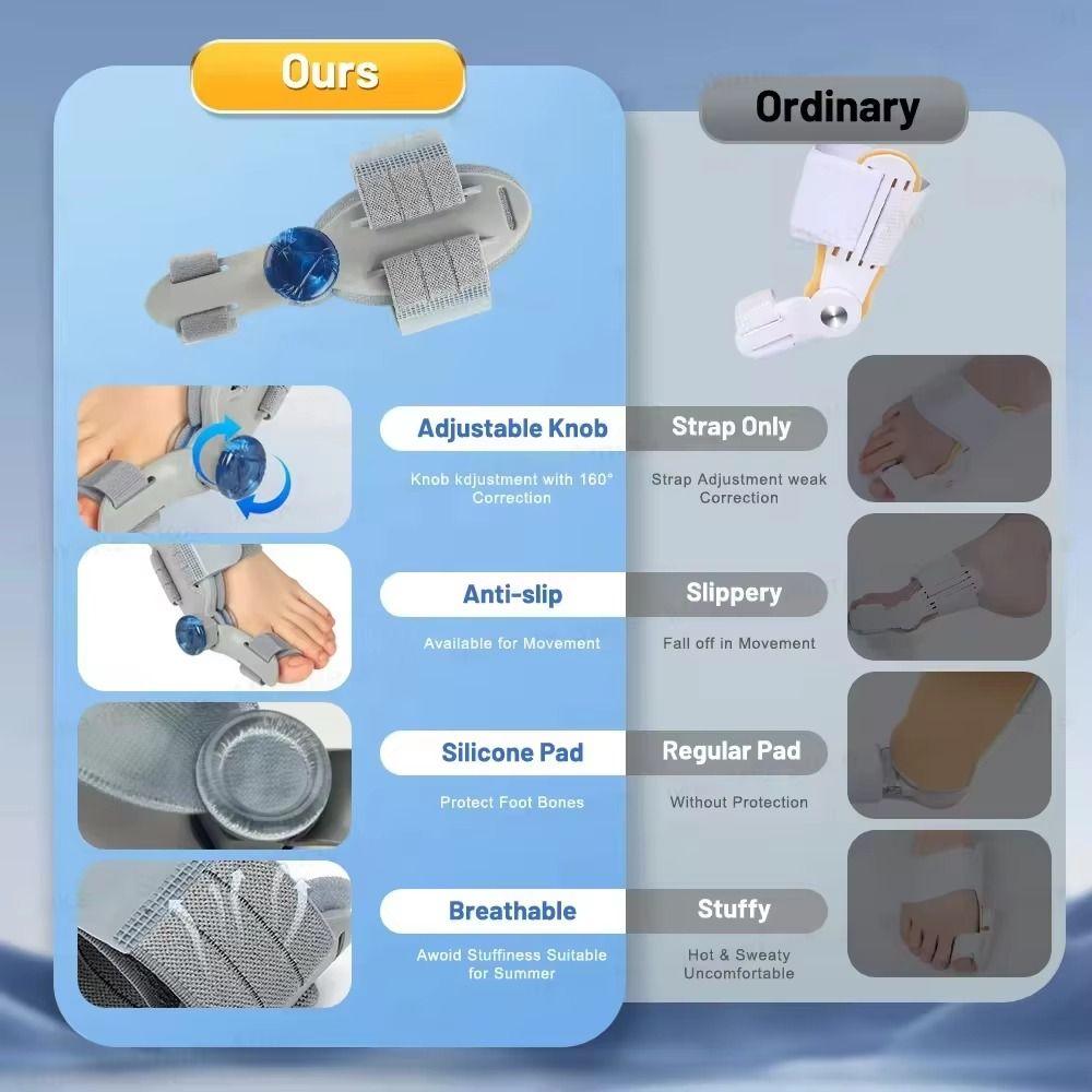 Adjustable Bunion Corrector Comfortable Rotatable Toe Braces Big Toe Valgus Straightener  Foot Care