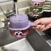 Dopamin Niedlicher Griff Abtropfkorb Wasserfilter 2-in-1 Verdickter Waschkorb Obst waschen Haushalt