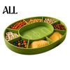 Fruit And Chip Serving Platter Football Field Snack Tray, with Multiple Partitions, Durable PETG Party Fan Gathering Plate Supply for Watch