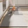 50*80cm [Modern Kitchen Mat] Modern Nordic Style 1pc Kitchen Mat | Rubber Backed, Easy-to-Clean, Rectangular, Modern Floral Design for Home Decor